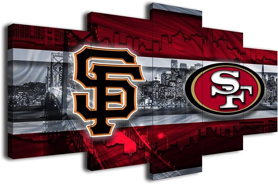 San francisco city sports team poster sports canvas wall art pattern print art deco fan home decor photo framedxcm posters prints