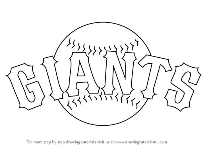 Sf giants logo coloring pages sf giants logo sf giants san francisco giants logo