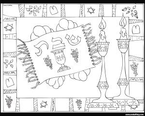 Shabbat coloring page by ann d koffsky shabbat crafts coloring pages christmas coloring pages