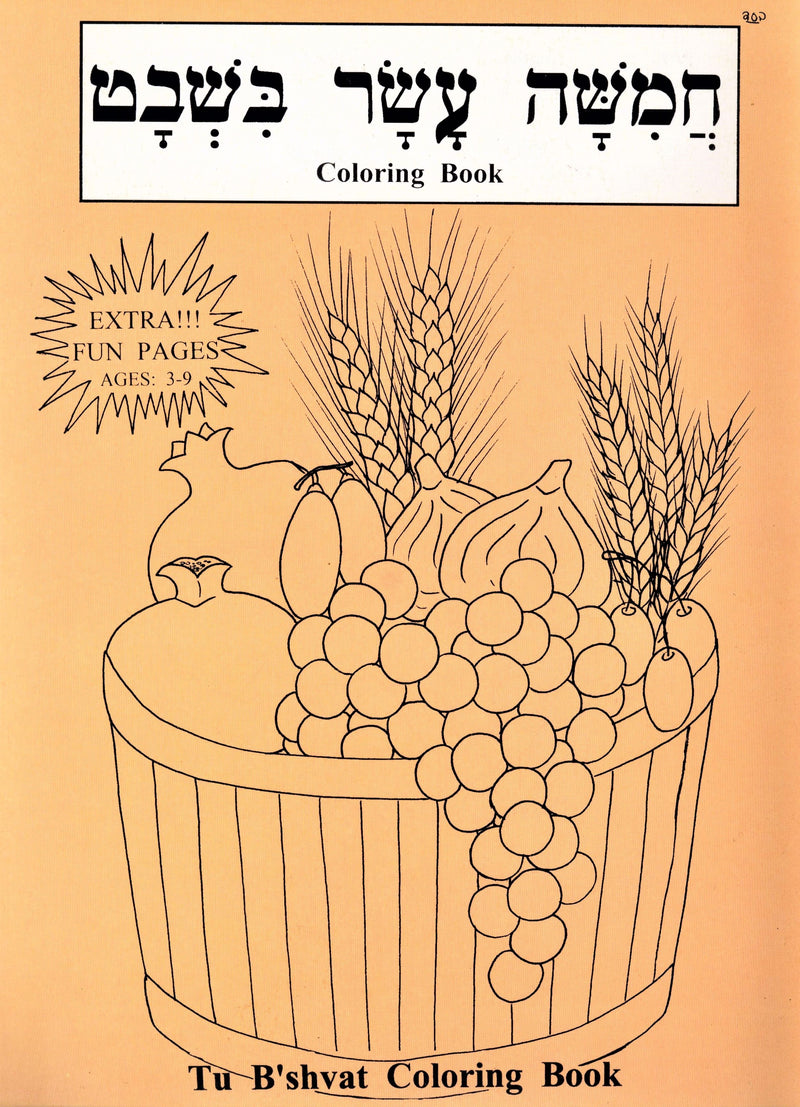 Tu bshvat coloring book â judaica plaza