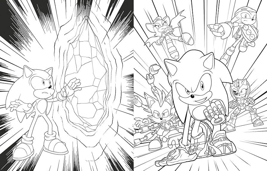 The ultimate sonic prime loring book sonic the hedgehog spaziante patrick books