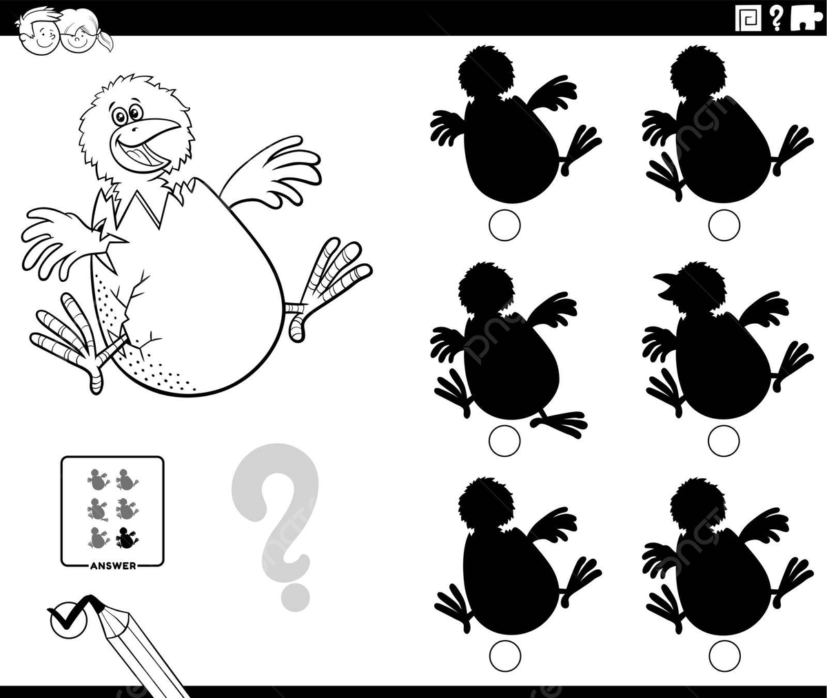Shadows coloring page png transparent images free download vector files