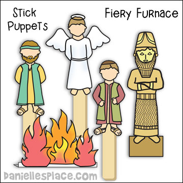 Shadrach meshach and abednego bible crafts
