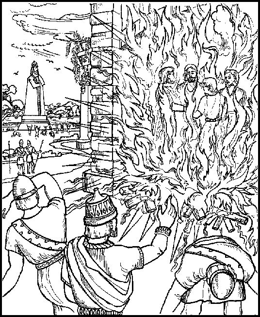 Shadrach meshach abednego abda acts colorg page bible colorg pages abednego colorg pages