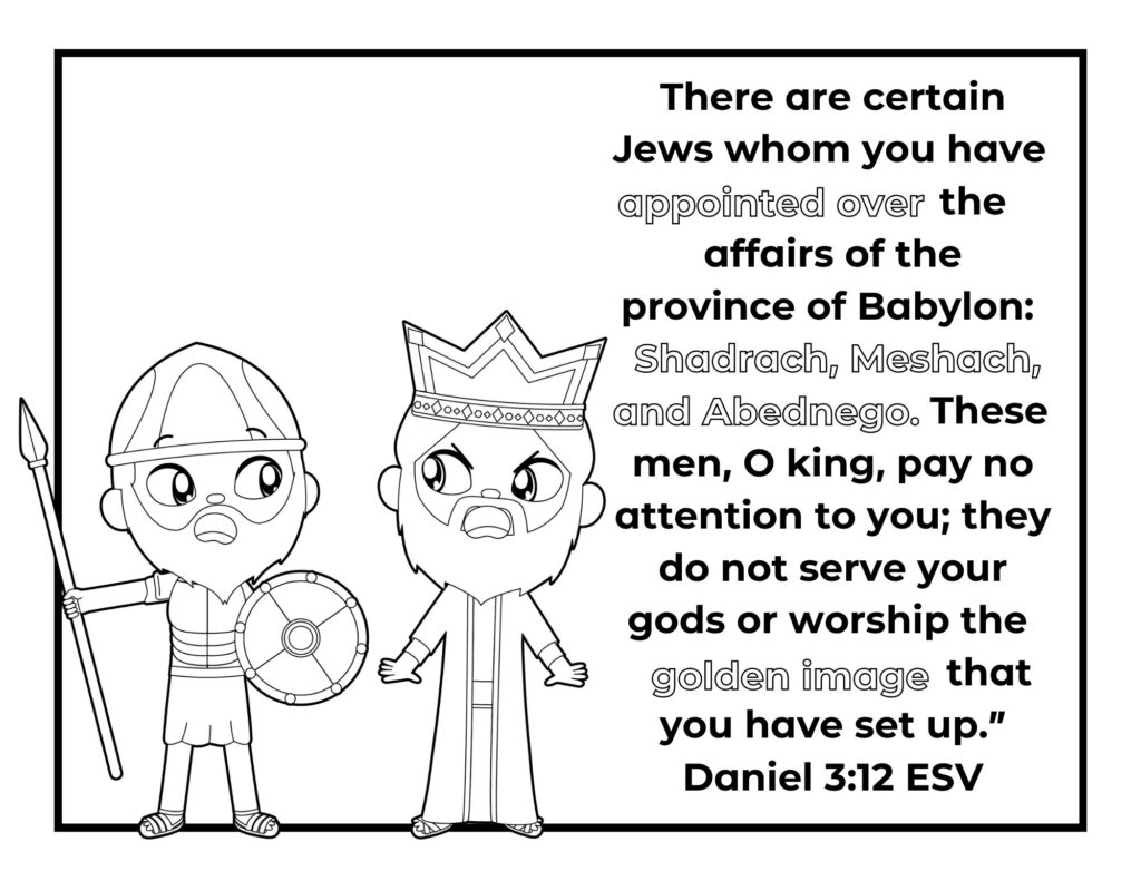 Free fiery furnace loring pages
