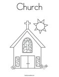 Church coloring page