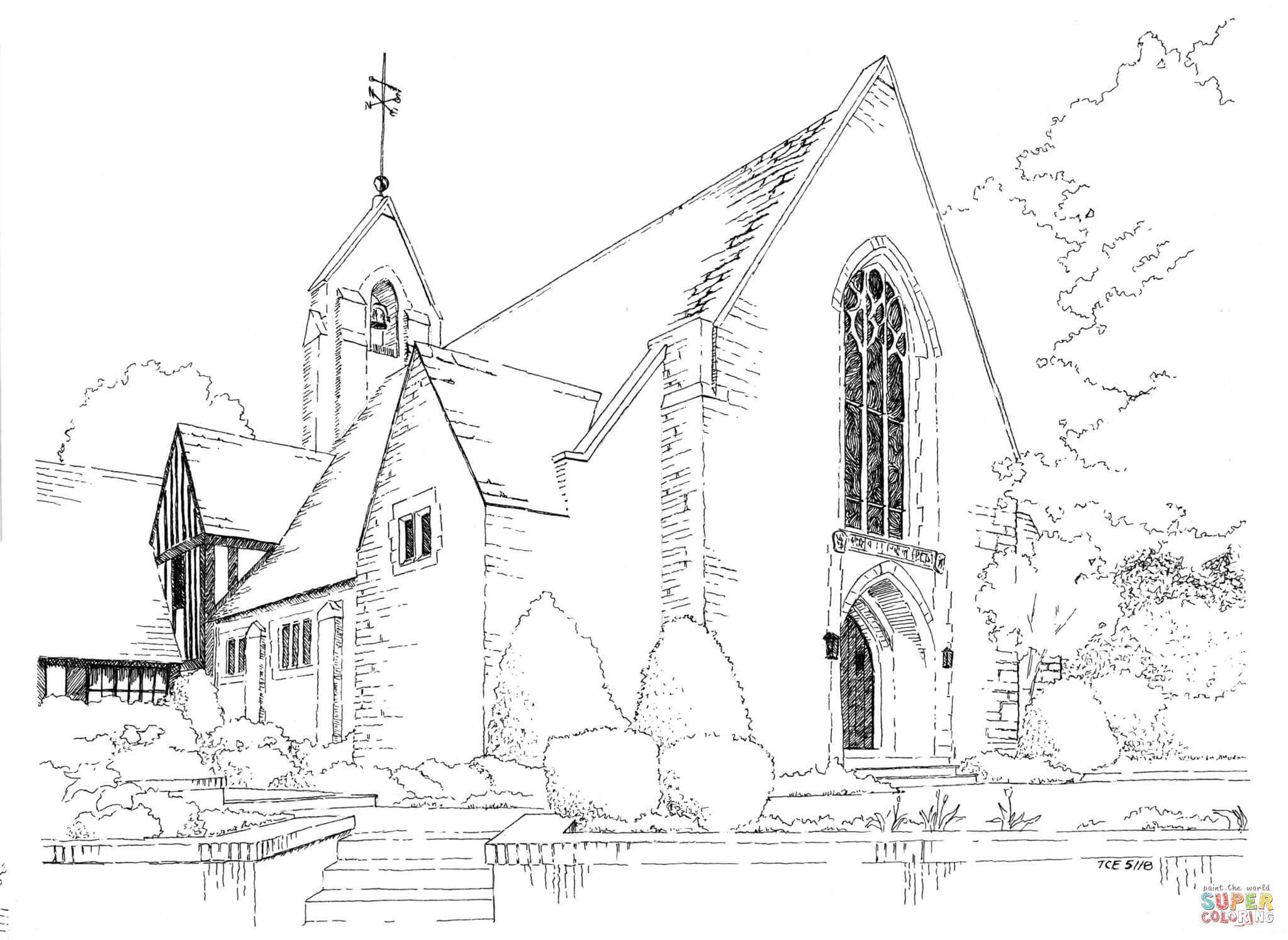 Swedenborgian church pittsburgh coloring page free printable coloring pages