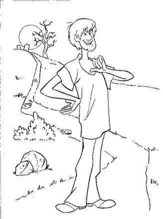 Scooby doo coloring page
