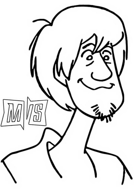 Coloring page multiversus shaggy