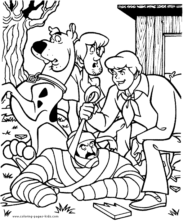 Scooby doo color page