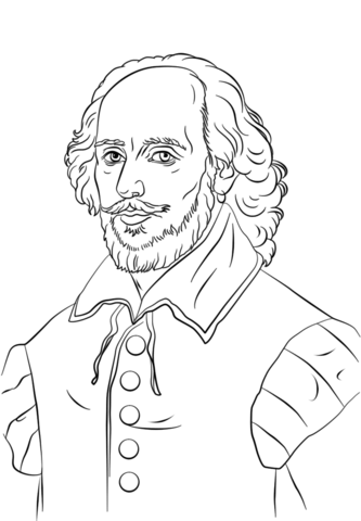 William shakespeare coloring page free printable coloring pages