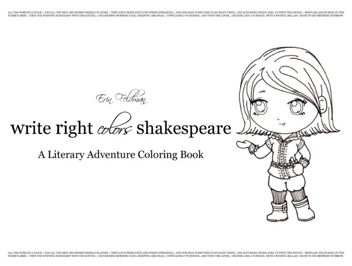 Order your write right colors shakespeare coloring book