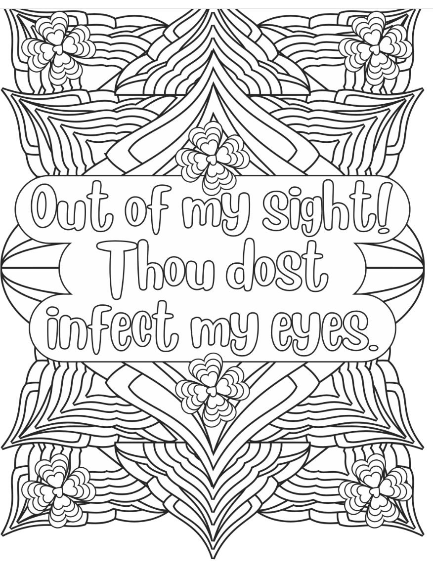 Shakespeare coloring