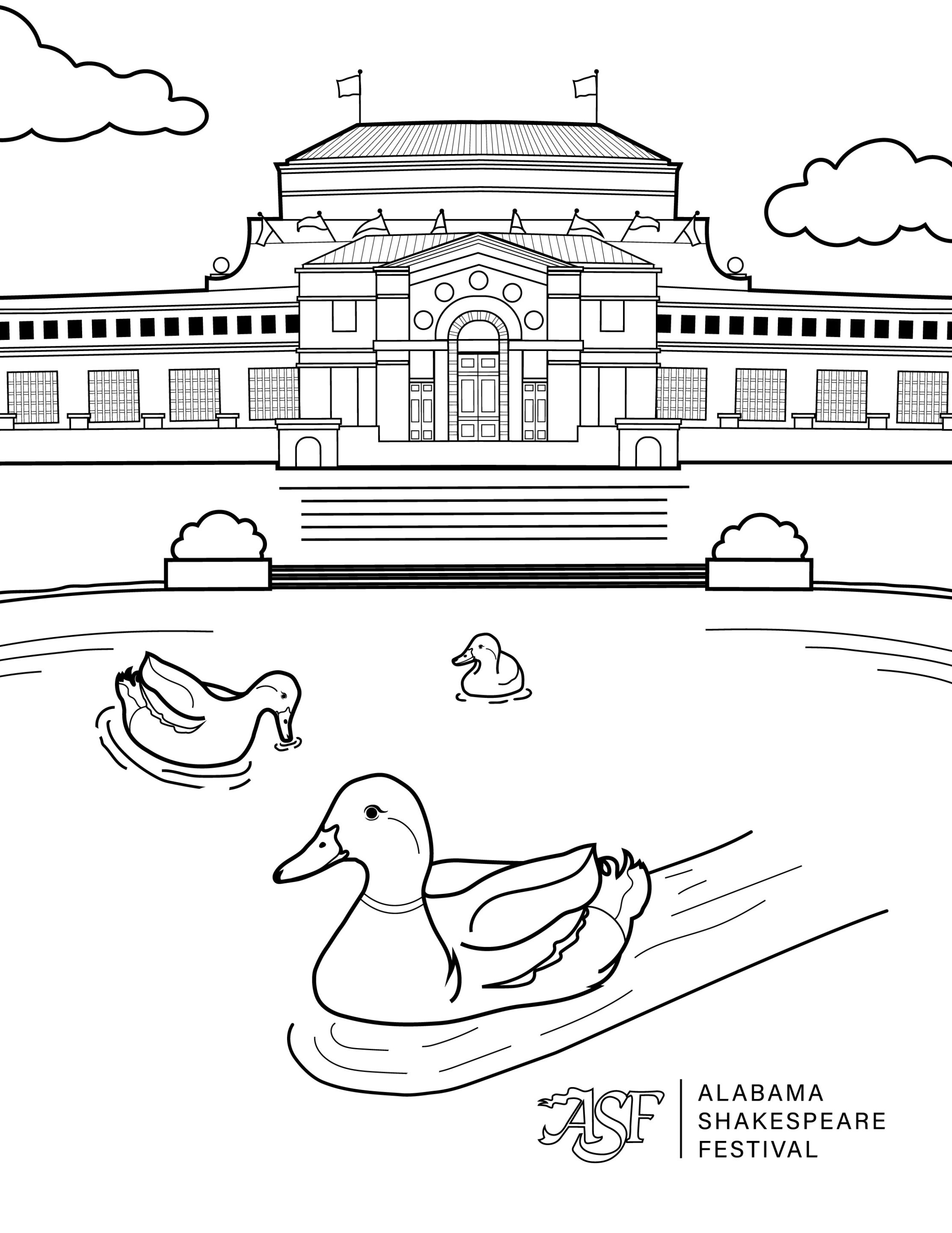 Coloring pages alabama shakespeare festival