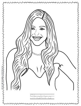 Shakira biographical worksheets for sub plans hispanic heritage month