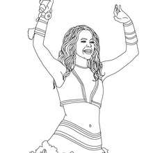 Shakira coloring pages