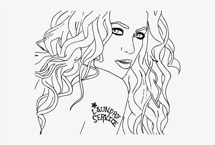 Laundry service coloring page