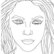 Shakira coloring pages
