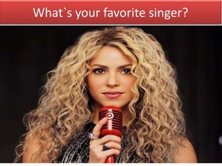Shakira present simple third person ppt