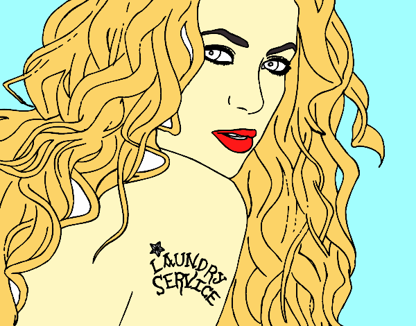 Colored page shakira