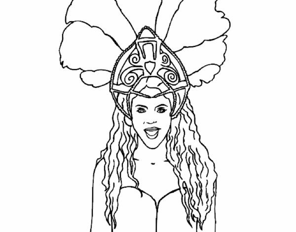 Desenho de shakira