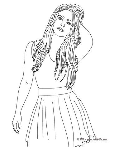 Shakira coloring page more singer coloring pages on hellokids ausmalen shakira ausmalbilder