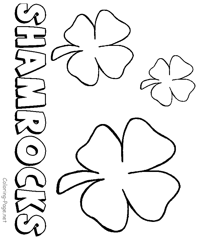 St patricks day coloring pages