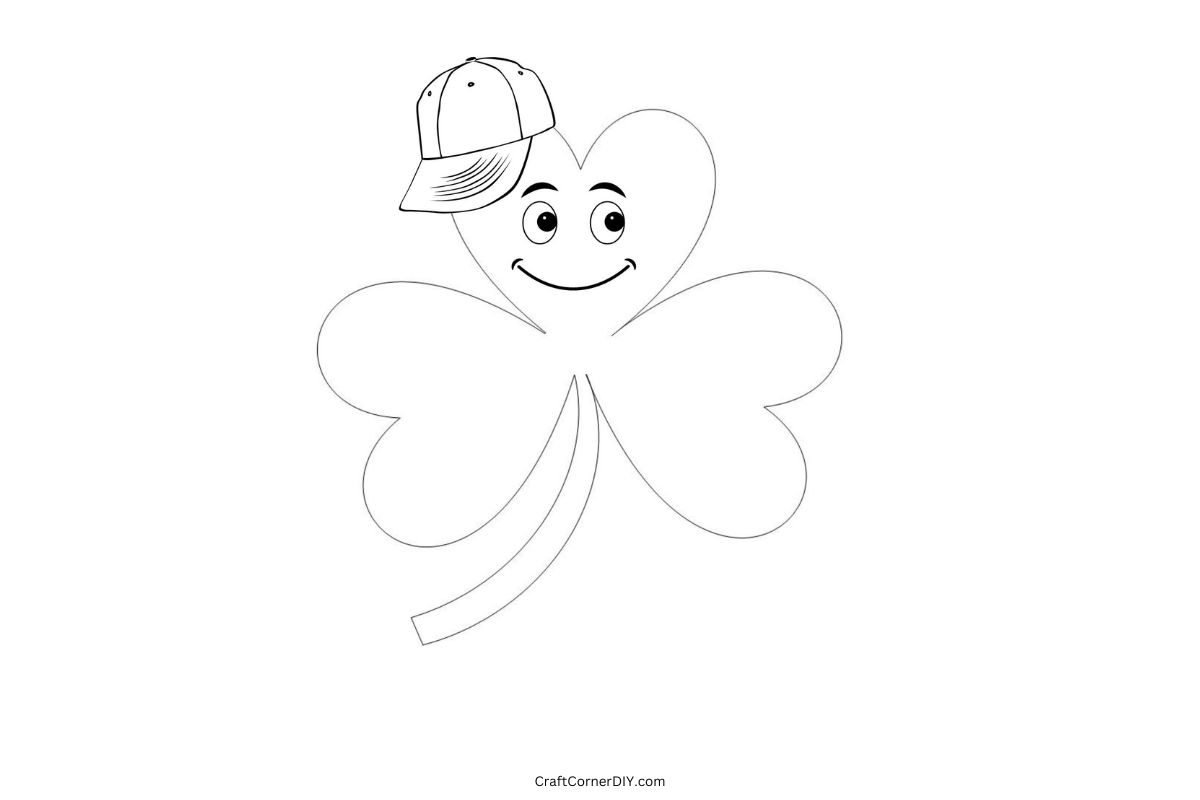 Free simple shamrock coloring pages free printable coloring sheets craft corner diy
