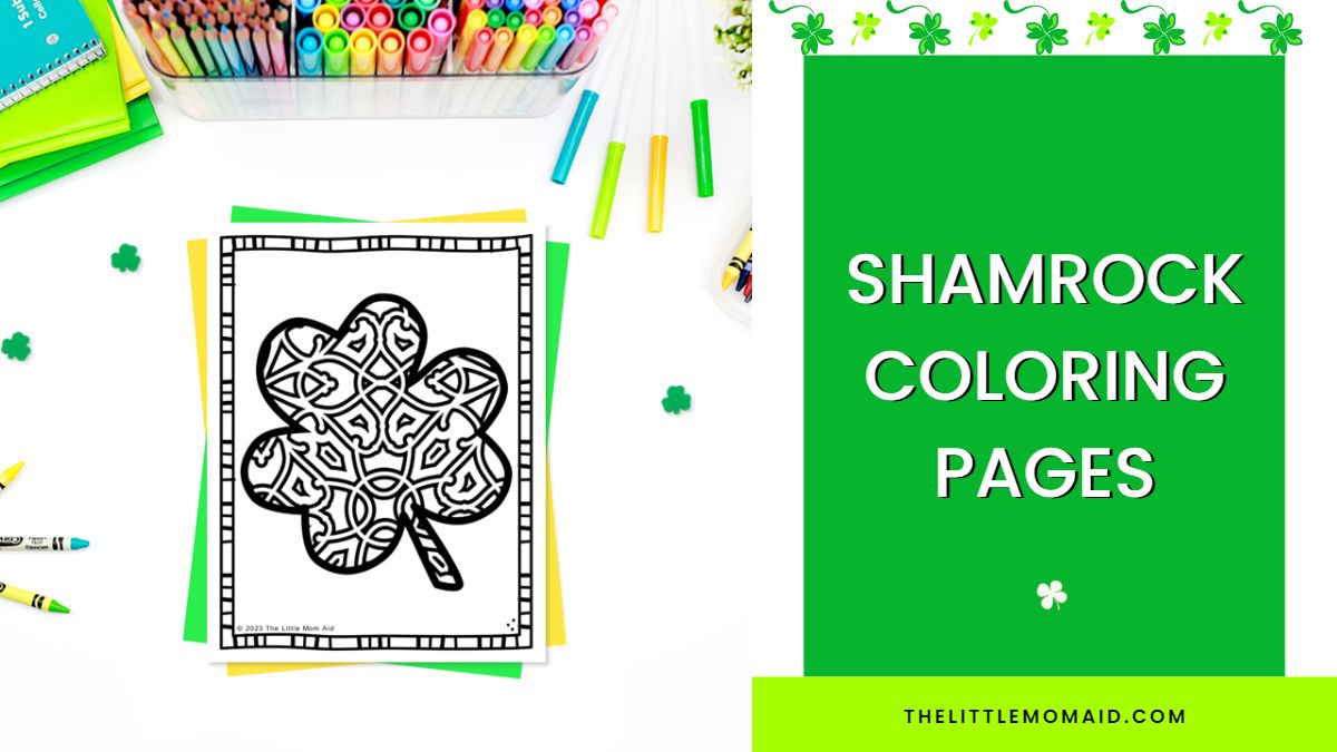 Free shamrock coloring pages for kids
