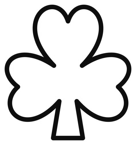Free printable shamrock coloring pages for kids