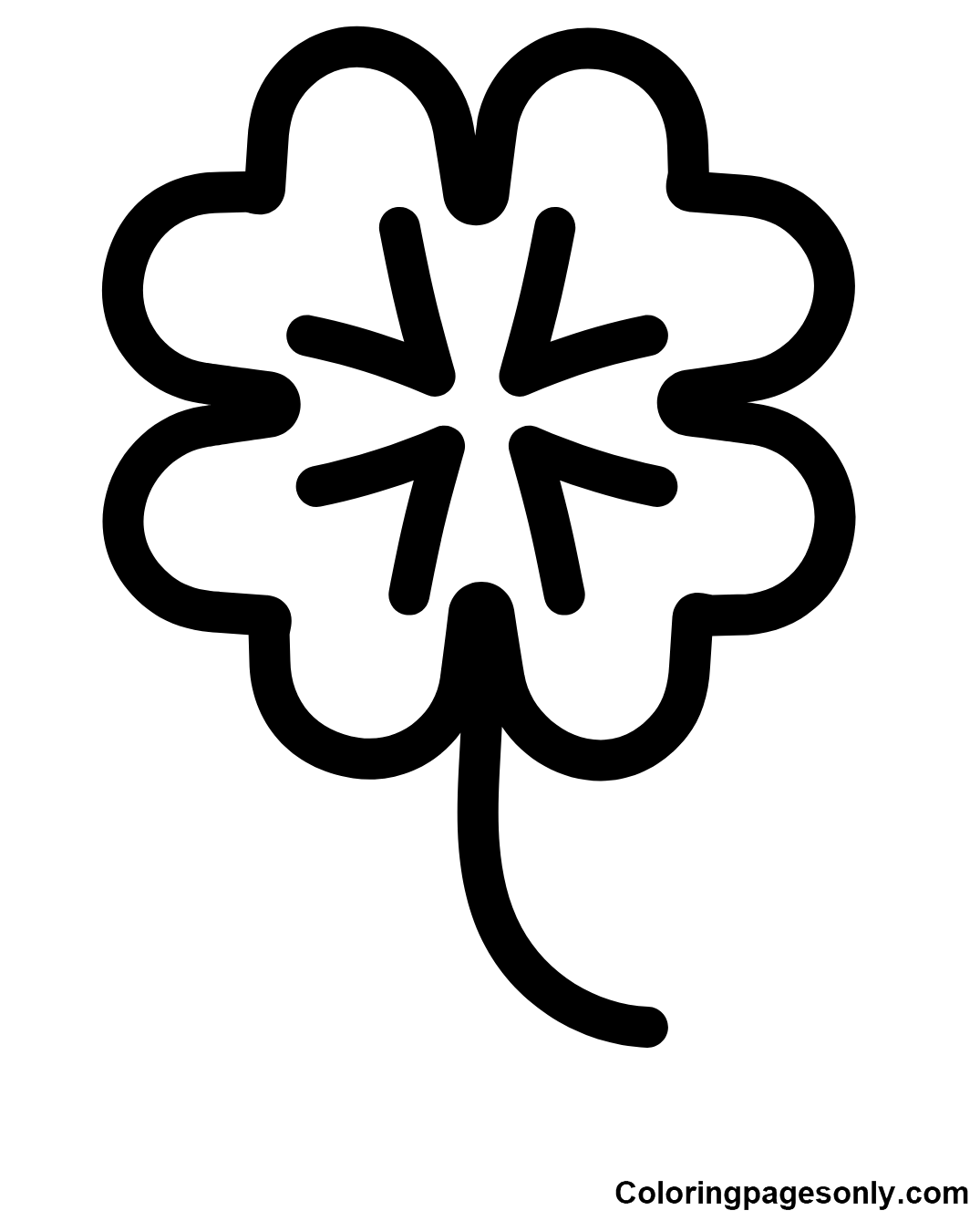 Shamrock coloring pages printable for free download