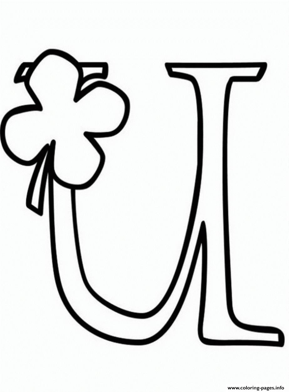 Shamrock alphabet s freeb coloring page printable