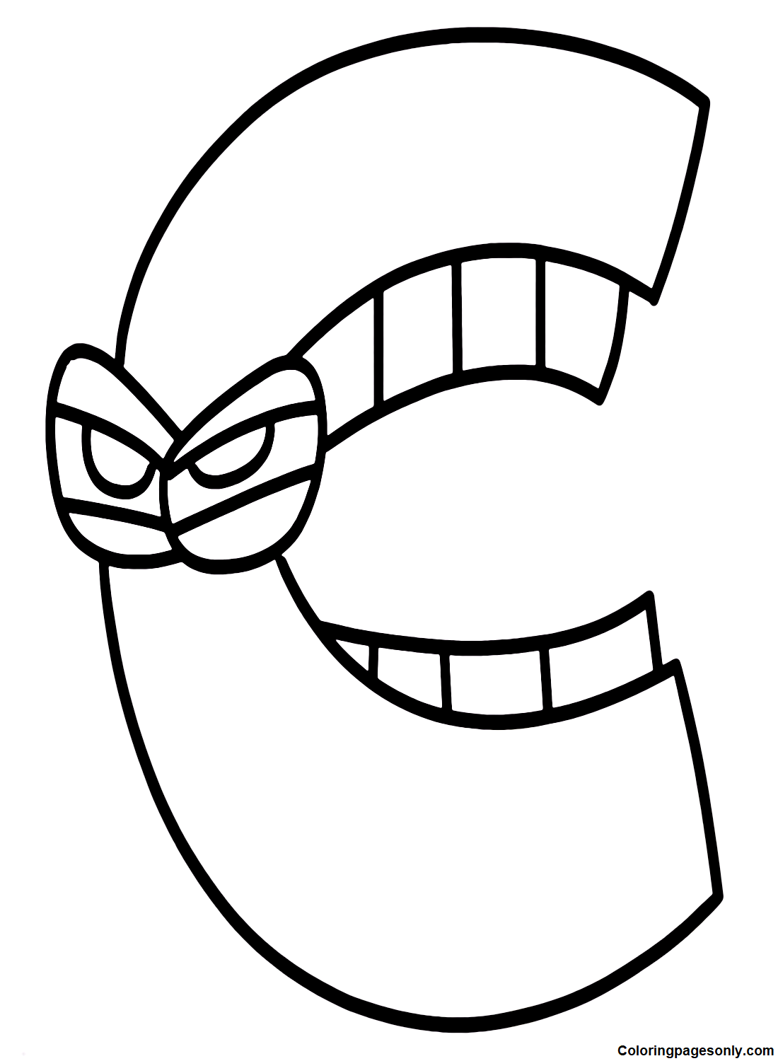 Alphabet lore coloring pages printable for free download