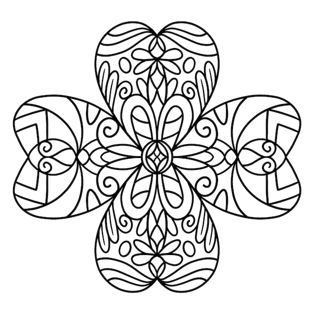 Premium vector saint patricks day shamrock mandala isolated