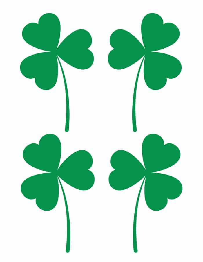 Free printable shamrock templates