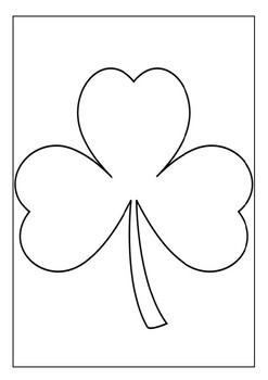 Shamrock coloring pages printable st patricks day coloring pages for kids pdf