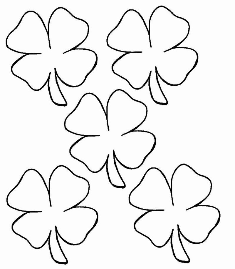 Plete shamrock coloring pages pdf to print