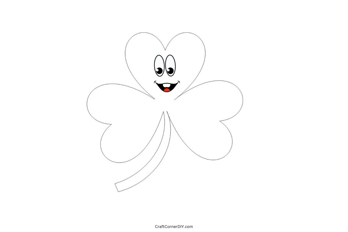 Free simple shamrock coloring pages free printable coloring sheets craft corner diy