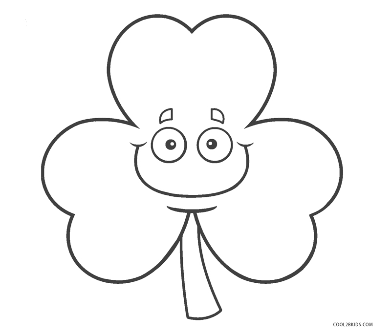Free printable shamrock coloring pages for kids