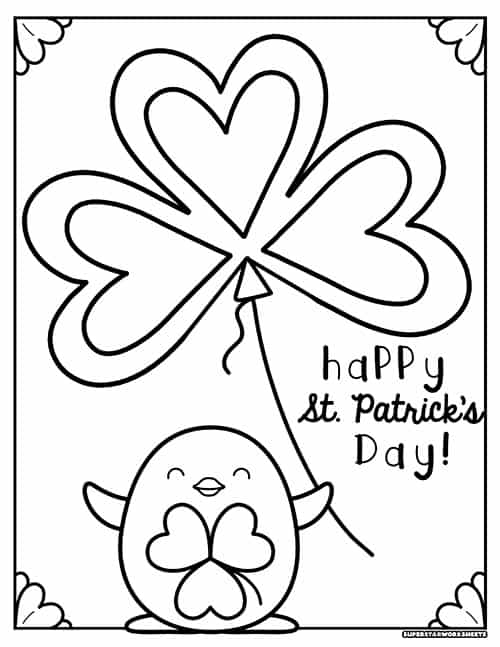 St patricks day coloring pages