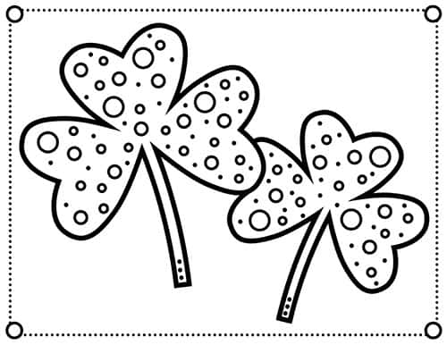 Shamrock coloring pages