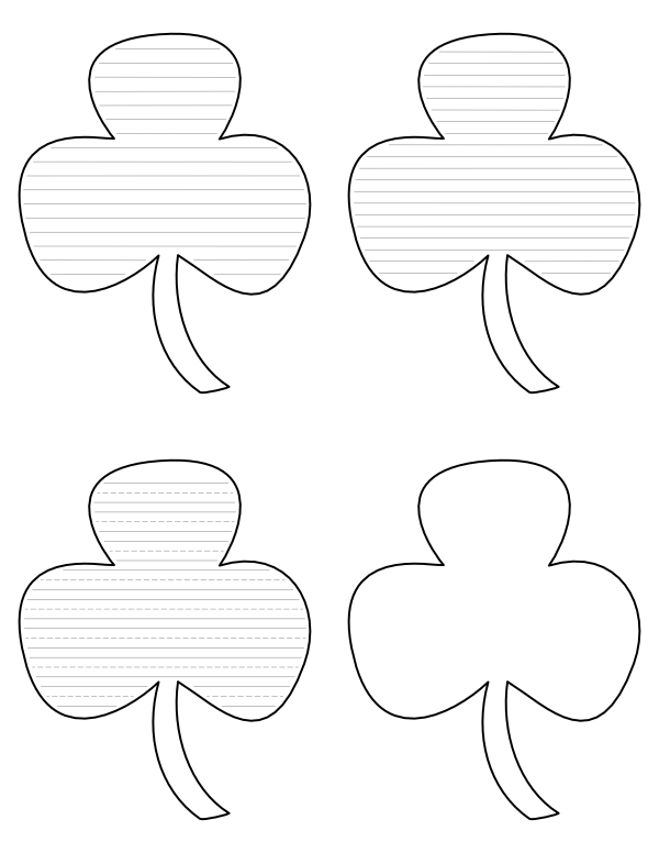 Free printable shamrock