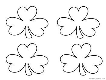 St patricks day shamrock writing paper by teach nomad tpt