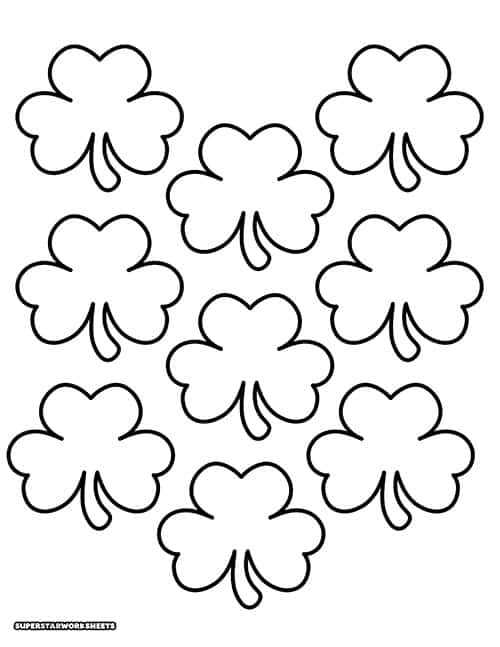 Shamrock templates