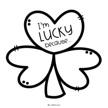 Lucky shamrock writing craft freebie st patrick day activities writing crafts school crafts