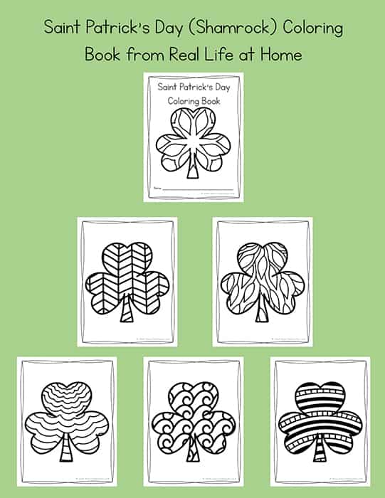 Saint patricks day coloring pages with shamrocks for kids and adults