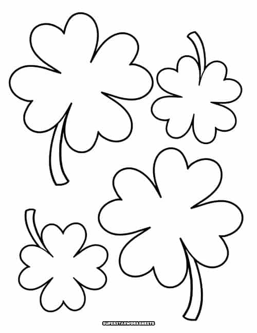 Shamrock templates