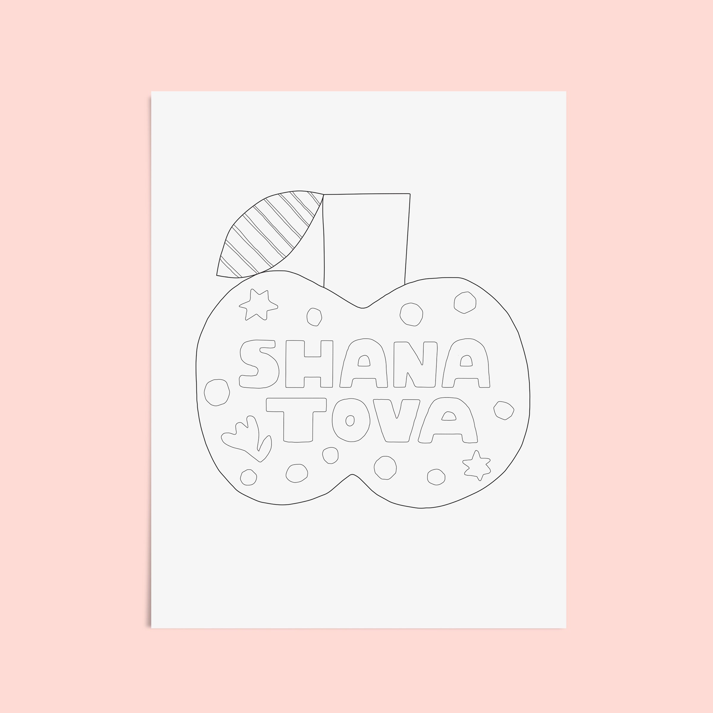 Rosh hashanah coloring â suzy ultman