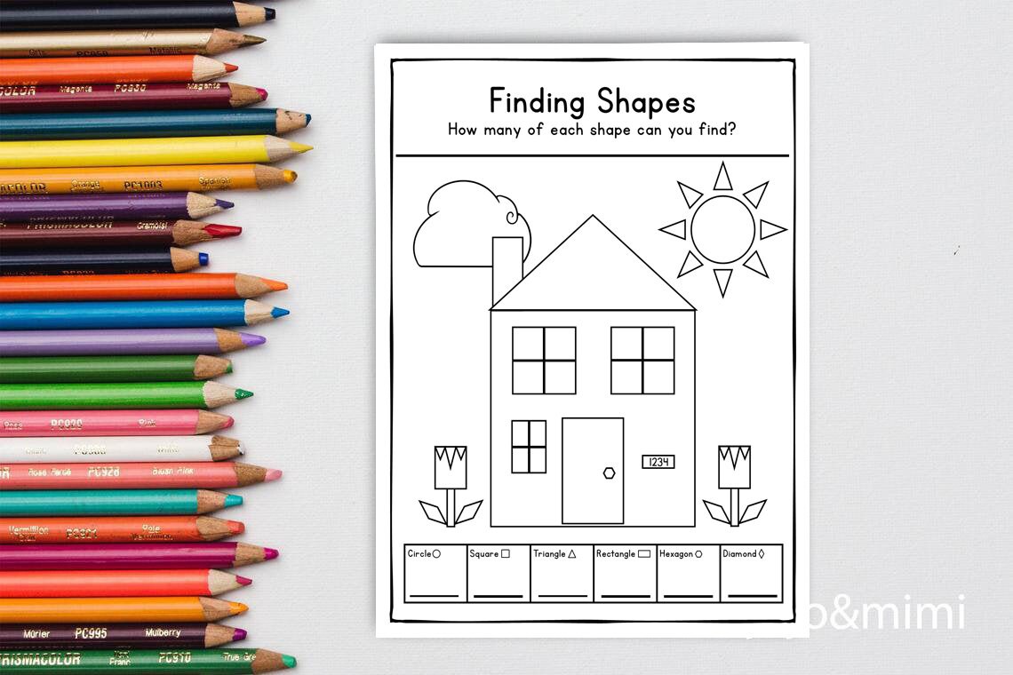 Basic shapes printable shape worksheets d shapes practice learn shapes home school worksheet back to school