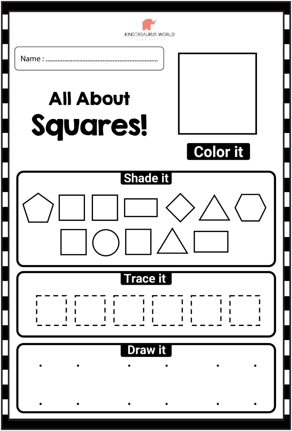 Number d d shapes recognition â onle kids book store delhi